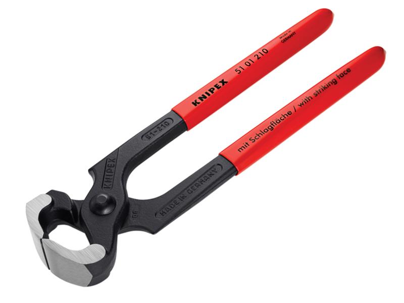 Knipex 51 01 210 SB Hammerhead Style Carpenter's Pincers PVC Grip 210mm (8.1/4in)