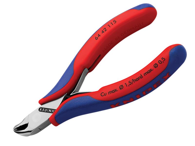 Knipex 64 42 115 Electronics Diagonal End Cutting Nippers Short Head 115mm