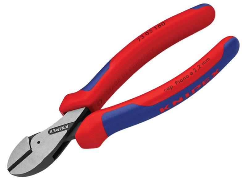 Knipex 73 02 160 SB X-Cut Compact Diagonal Cutters Multi-Component Grip 160mm (6.1/4in)