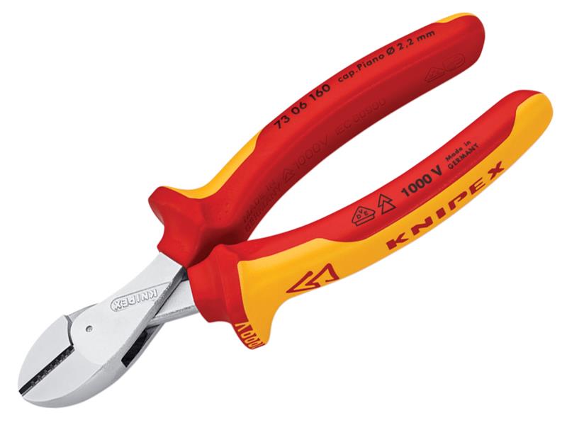 Knipex 73 06 160 SB VDE X-Cut Compact Diagonal Cutter 160mm