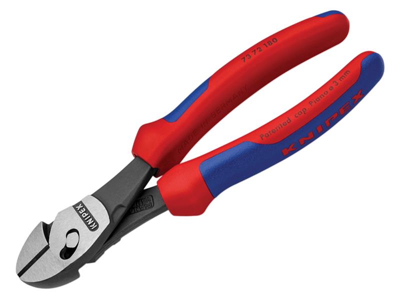 Knipex 73 72 180 BK Twinforce Side Cutter Multi-Component Grip 180mm (7in)