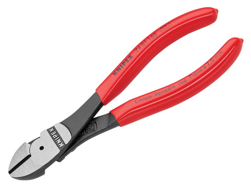 Knipex 74 01 250 SB High Leverage Diagonal Cutters PVC Grip 250mm (10in)