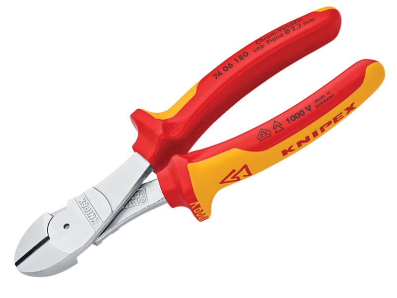 Knipex 74 06 180 SB VDE High Leverage Diagonal Cutter 180mm