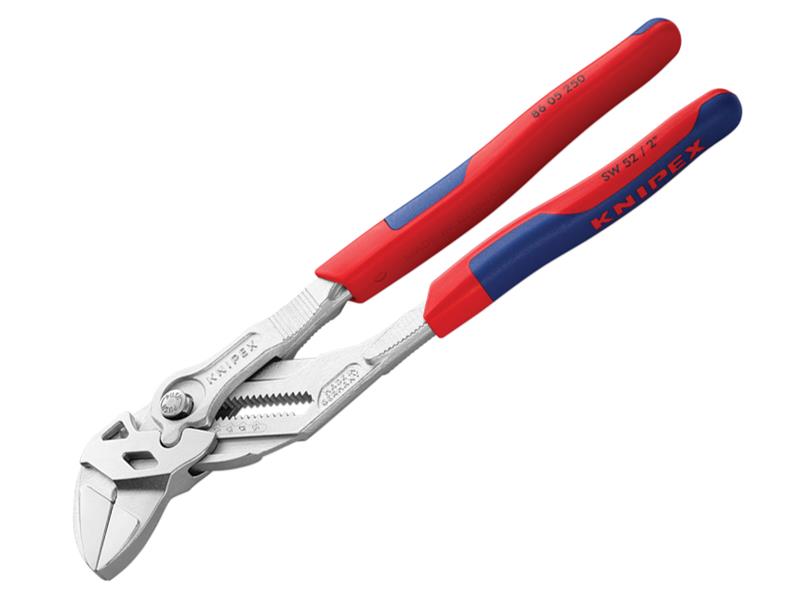 Knipex 86 05 250 SB Pliers Wrench Multi-Component Grip 250mm - 52mm Capacity