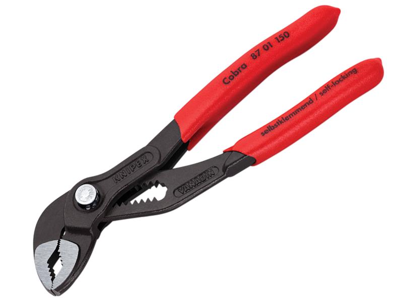 Knipex 87 01 150 SB Cobra� Water Pump Pliers PVC Grip 150mm - 30mm Capacity