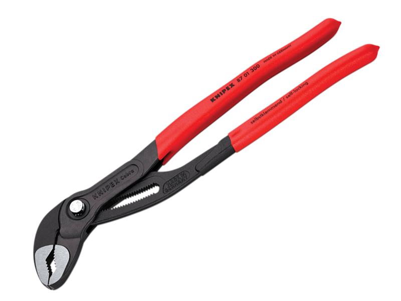 Knipex 87 01 300 SB Cobra® Water Pump Pliers PVC Grip 300mm - 60mm Capacity