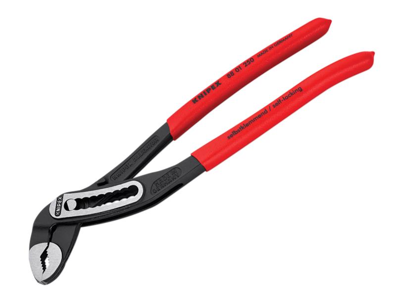 Knipex 88 01 250 Alligator� Water Pump Pliers PVC Grip 250mm - 50mm Capacity (Loose)