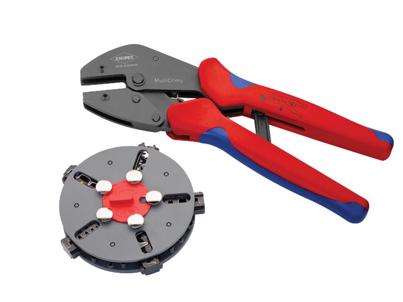 Knipex 97 33 02 Multicrimp® Pliers Set - 5 Quick Change Cartridges