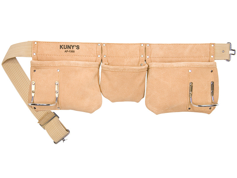 Kuny's AP1300 AP-1300 Carpenter's Apron 5 Pocket Suede Leather