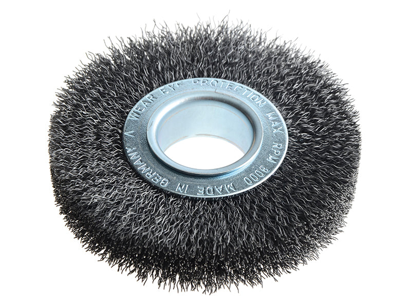 Lessmann 323.162 Wheel Brush D100mm x W20-22 x 30 Bore Set 1 Steel Wire 0.30