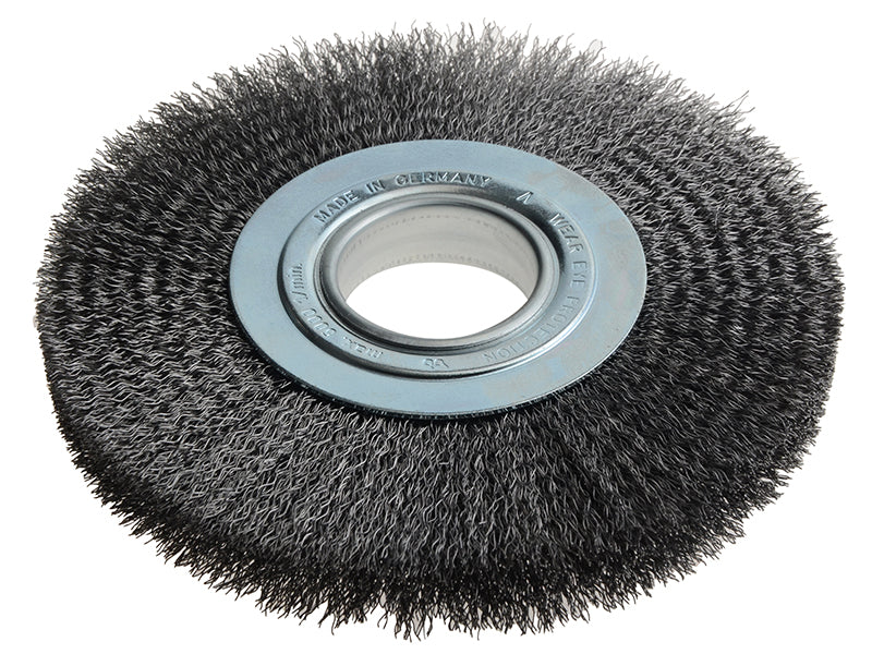 Lessmann 365.172 Wheel Brush D200mm x W24-27 x 50 Bore Set 3 Steel Wire 0.35