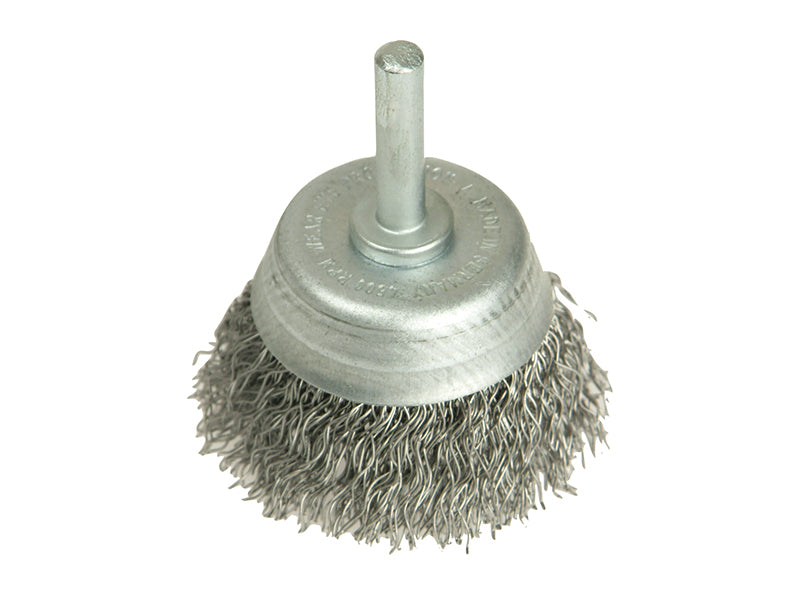 Lessmann 430.123.07 DIY Cup Brush with Shank 50mm, 0.35 Steel Wire