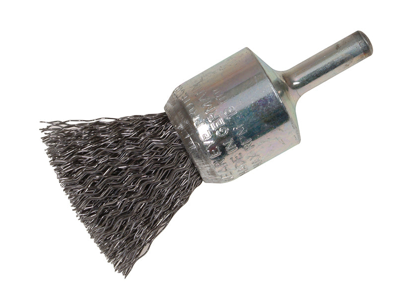 Lessmann 453.161 End Brush with Shank 23/22 x 25mm, 0.30 Steel Wire