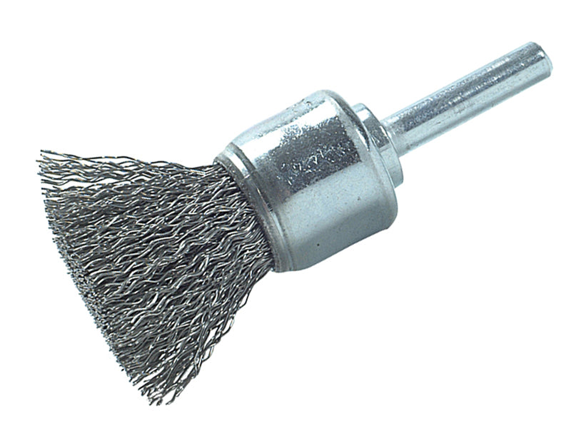 Lessmann 455.161.07 DIY End Brush with Shank 25mm, 0.30 Steel Wire