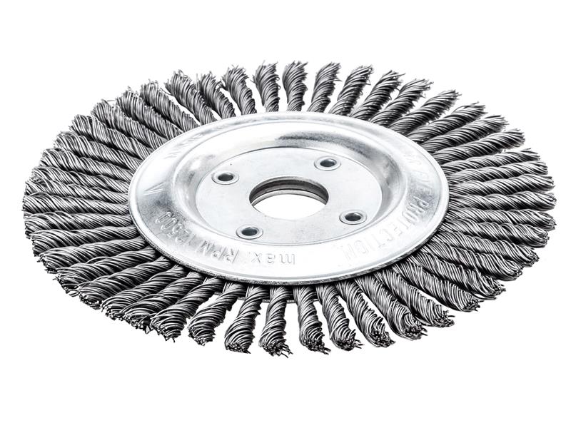 Lessmann 473.201.40 Pipeline Brush 40 Knots 125 x 22.2mm Bore Steel Wire