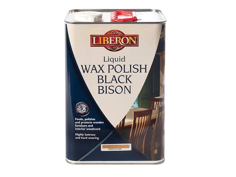 Liberon 070732 Liquid Wax Polish Black Bison Neutral 5 litre