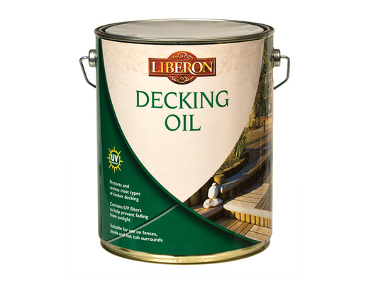 Liberon 069955 Decking Oil Medium Oak 5 litre
