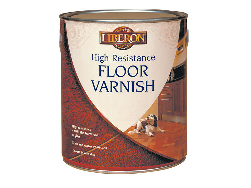 Liberon 024553 High Resistance Floor Varnish Clear Satin 2.5 litre