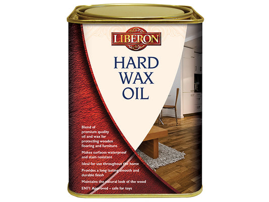 Liberon 104467 Hard Wax Oil Clear Satin 1 litre