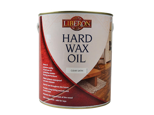 Liberon 104469 Hard Wax Oil Clear Satin 2.5 litre