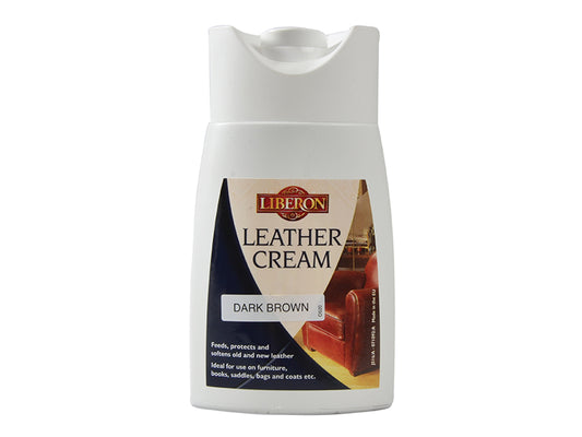 Liberon 070756 Leather Cream Dark Brown 150ml