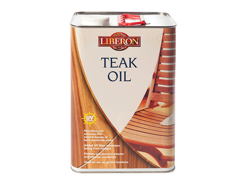Liberon 014635 Teak Oil with UV Filters 5 litre