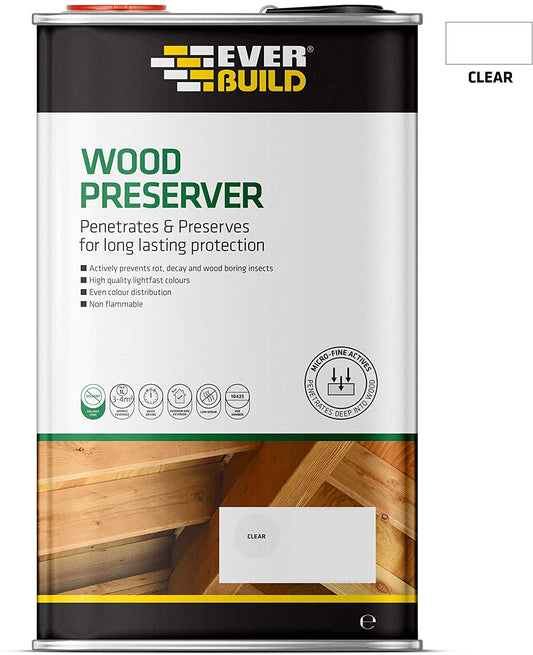 Everbuild Interior and Exterior Wood Preserver Solvent Free