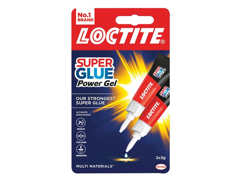 Loctite 2633679 Super Glue Power Gel, Tube 2 x 3g