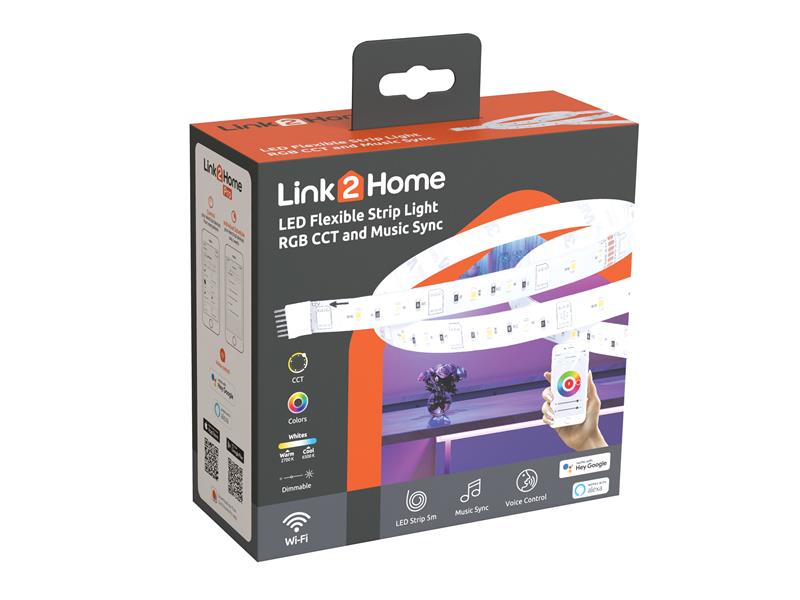Link2Home L2H-STRIPRGBCCT Flexible LED Light Strip 5m