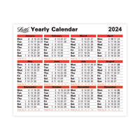 Letts System Desk Cal Refill 2024