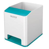 Leitz WOW Sound Pen Holder Wht/Blue