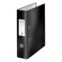 Leitz 180 Wow La File A4 Black Pk10