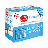 Jiffylite Bags Assortd Slf-Seal Pk50