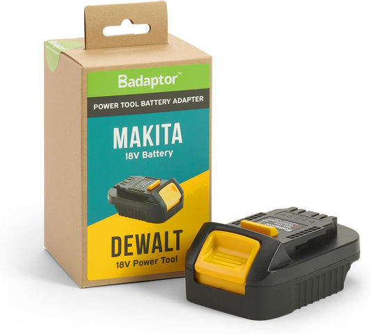 Badaptor 18V battery adapter compatible with Makita batteries For use on DeWalt