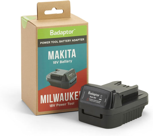 Badaptor 18V battery adapter compatible with Makita batteries For use Milwaukee