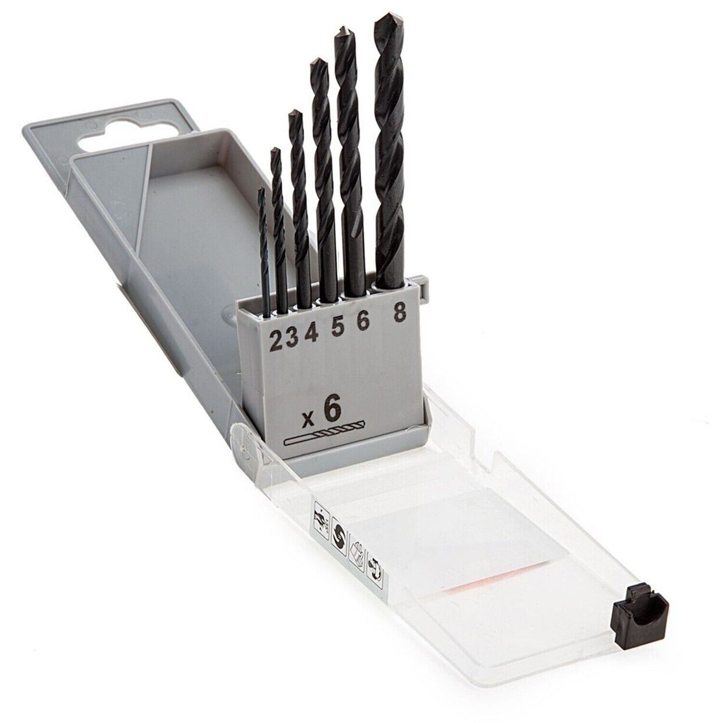 Makita P-23743 6 Piece HSS Ground Point Drill Bit Set 2mm - 8mm BITS