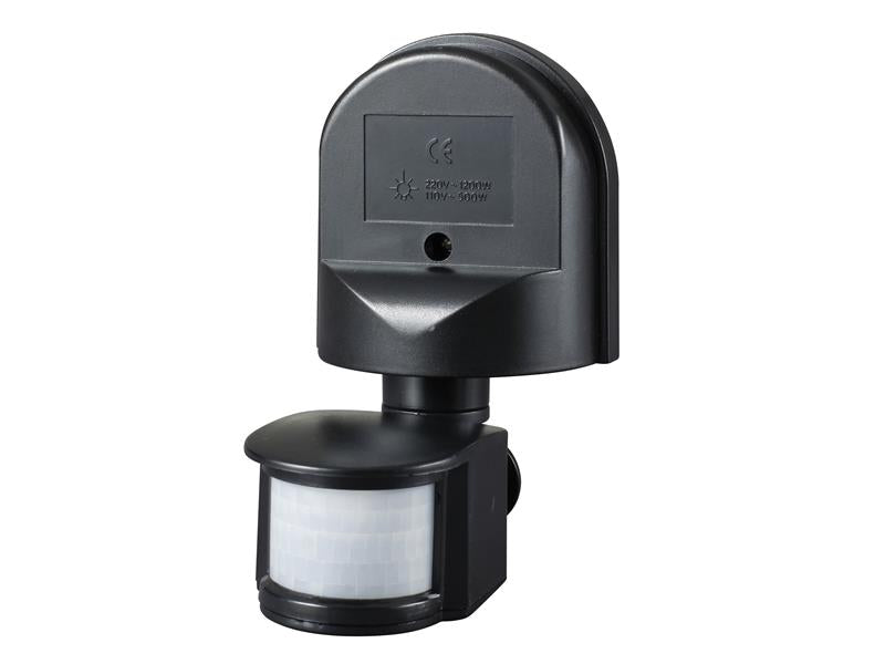 MeridianLighting PIR180BLK Wall Mounted PIR Motion Detector Black