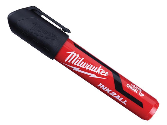 Milwaukee 4932471554 INKZALL� Large Chisel Tip Marker Black (Pack 3)