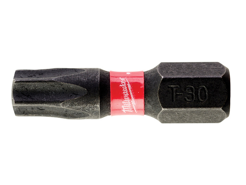Milwaukee 4932430886 SHOCKWAVE� Impact Duty Bits TX30 25mm (Pack 25)
