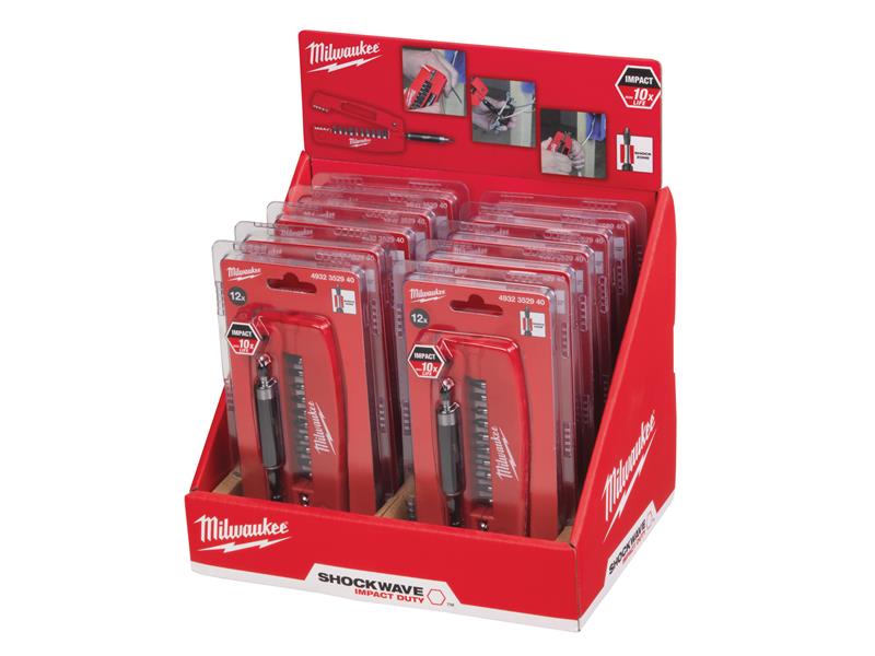 Milwaukee 4932430910 SHOCKWAVE™ Customer Display V2 D Guide 12 Piece