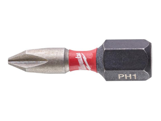 Milwaukee 4932472035 SHOCKWAVE™ Impact Duty Bits PH1 x 25mm (Pack 2)