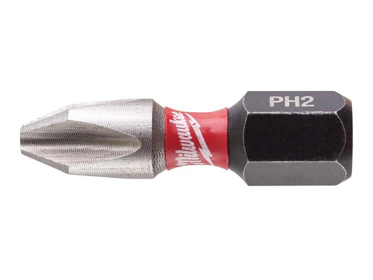 Milwaukee 4932472037 SHOCKWAVE™ Impact Duty Bits PH2 x 25mm (Pack 25)