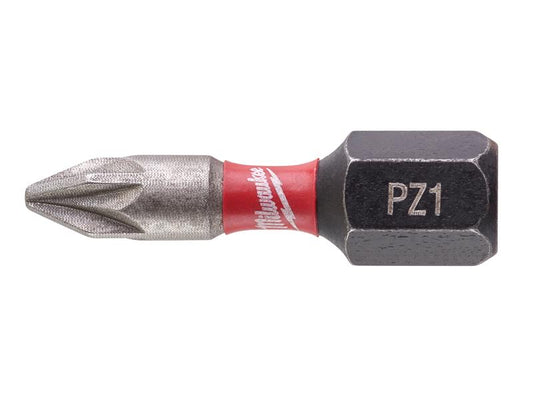 Milwaukee 4932472039 SHOCKWAVE™ Impact Duty Bits PZ1 x 25mm (Pack 25)