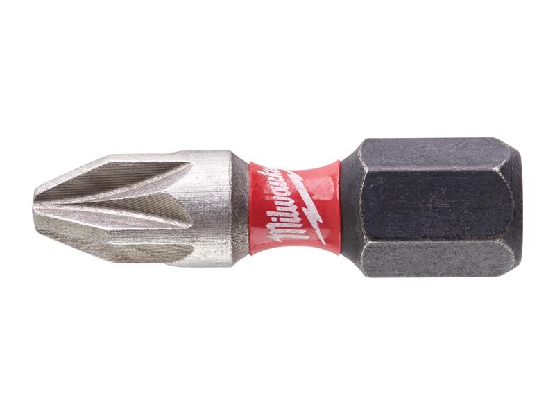 Milwaukee 4932472040 SHOCKWAVE™ Impact Duty Bits PZ2 x 25mm (Pack 2)