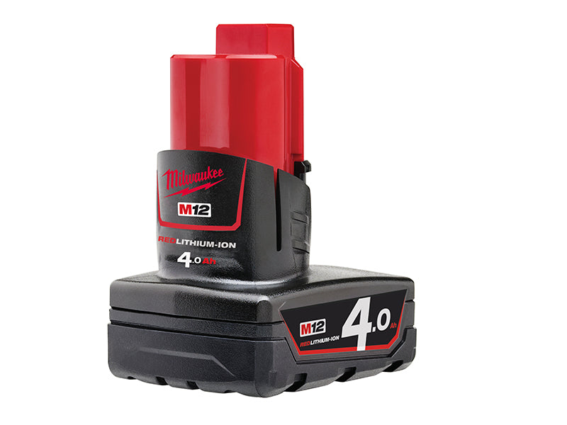 Milwaukee 4932430065 M12 B4 REDLITHIUM-ION™ Battery 12V 4.0Ah Li-ion