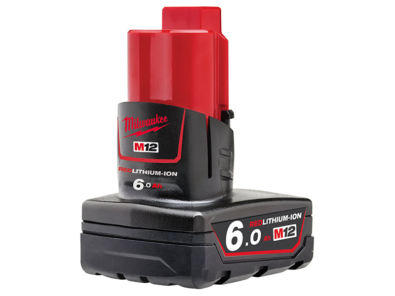 Milwaukee 4932451395 M12 B6 REDLITHIUM-ION™ Battery Pack 12V 6.0Ah Li-ion