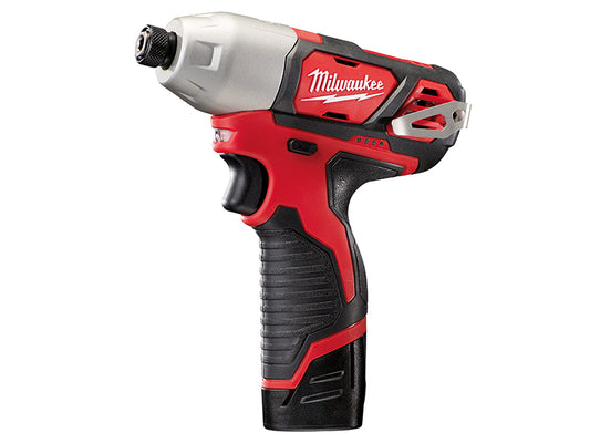 Milwaukee 4933443895 M12 BID-202C Sub Compact 1/4in Impact Driver 12V 2 x 2.0Ah Li-ion