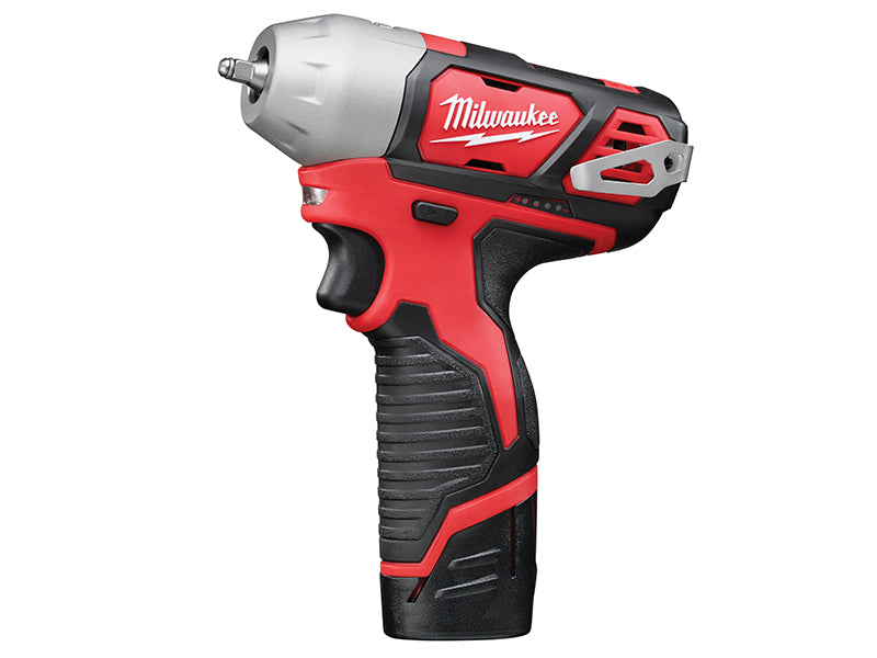 Milwaukee 4933443897 M12 BIW14-202C Sub Compact 1/4in Impact Wrench 12V 2 x 2.0Ah Li-ion