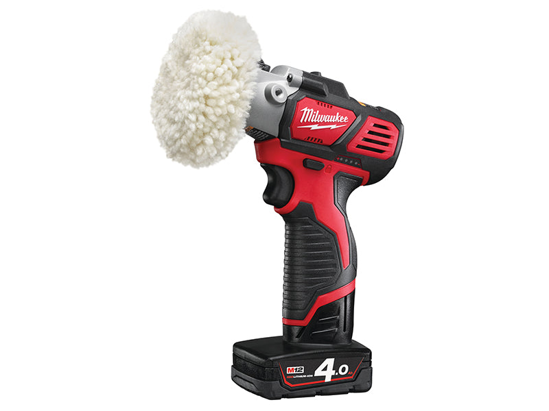 Milwaukee 4933447802 M12 BPS-421X Cordless Sander/Polisher 12V 1 x 4.0Ah/1 x 2.0Ah Li-ion
