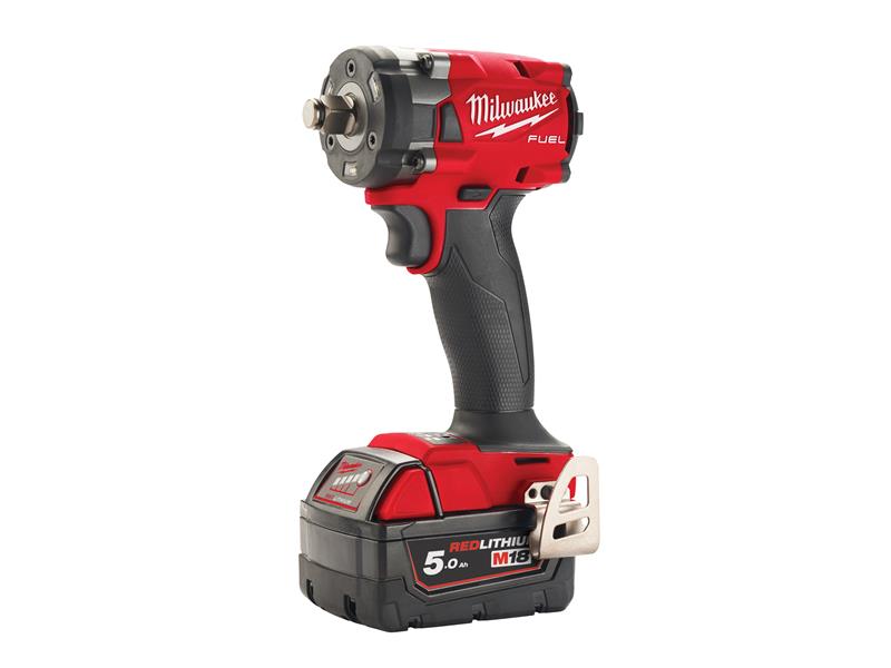 Milwaukee 4933478652 M18 FIW2F38-502X FUEL™ 3/8in Friction Ring Impact Wrench 18V 2 x 5.0Ah Li-ion